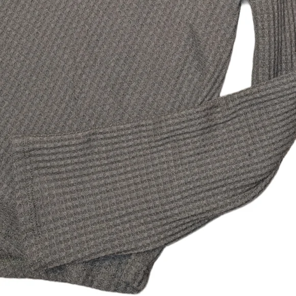 ❄️ 3/$15 - Altar'd State V-Neck Waffle Knit Thermal Long Sleeve Top, Size XL - Picture 4 of 8